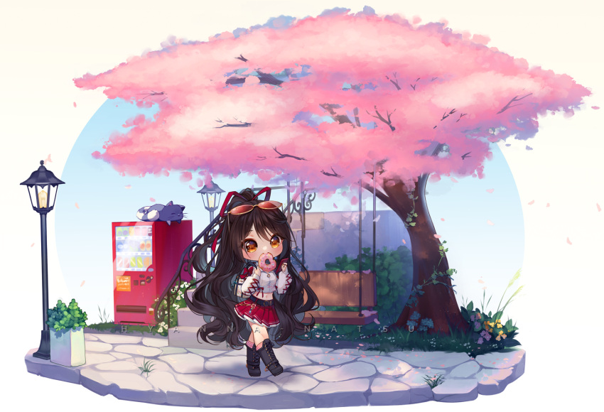 1girl, animal, artist_name, bag, bangs, belt, belt_buckle, black_belt