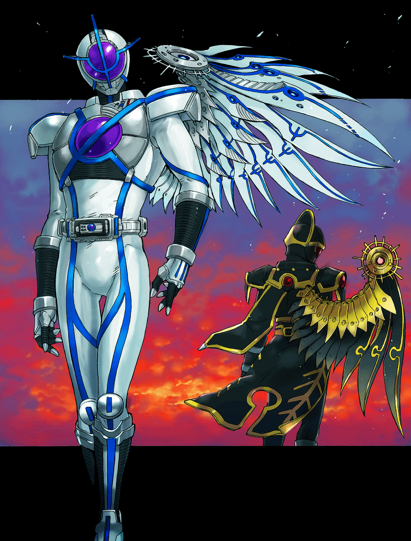 kamen_rider, kamen_rider_555, kamen_rider_orga, kamen_rider_psyga, moi, single_wing, wings