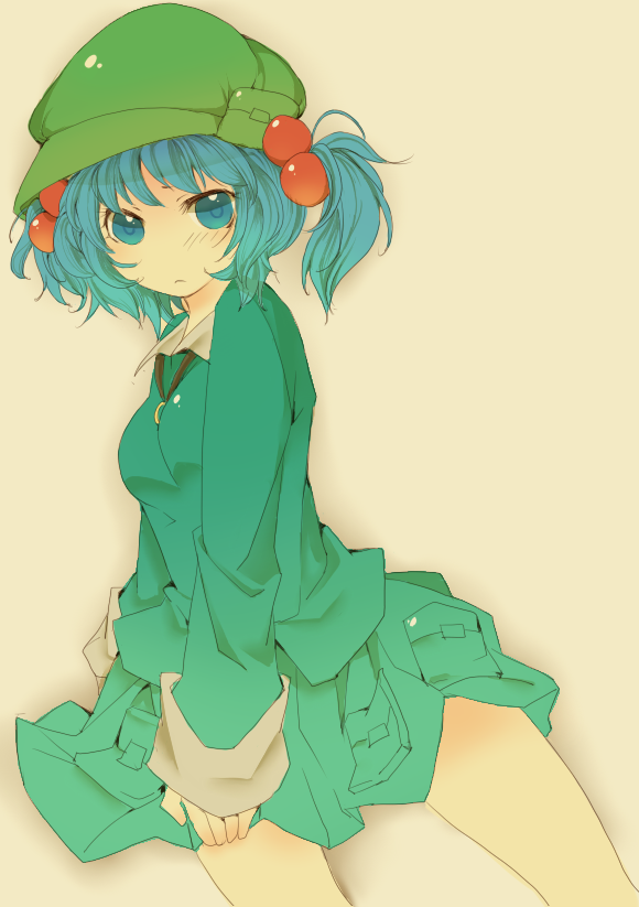 blue_hair, colored, hair_bobbles, hair_ornament, hat, kawashiro_nitori, melisaseventeen, short_hair