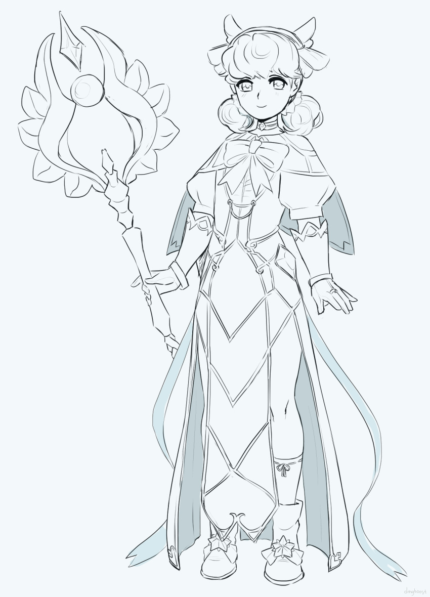 1girl, alternate_costume, choker, double_bun, drawfag, fire_emblem, fire_emblem_echoes:_shadows_of_valentia, genny_(fire_emblem)