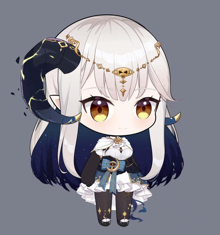 1girl, azur_lane, bangs, black_gloves, black_skirt, brown_eyes, chibi, chinese_commentary