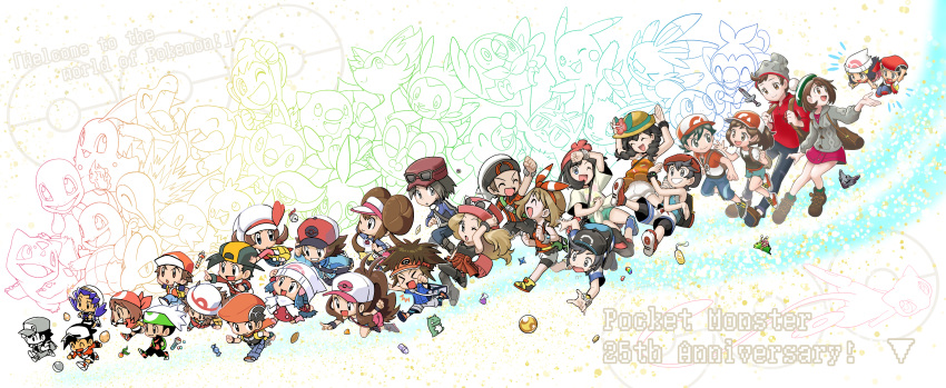 >_<, 6+boys, 6+girls, :>, :o, ;d, absurdres, amulet_coin