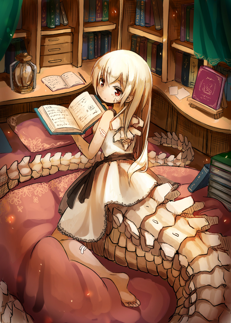 159cm, 1girl, bandaid, bandaid_on_arm, bandaid_on_cheek, bandaid_on_leg, barefoot, black_sash