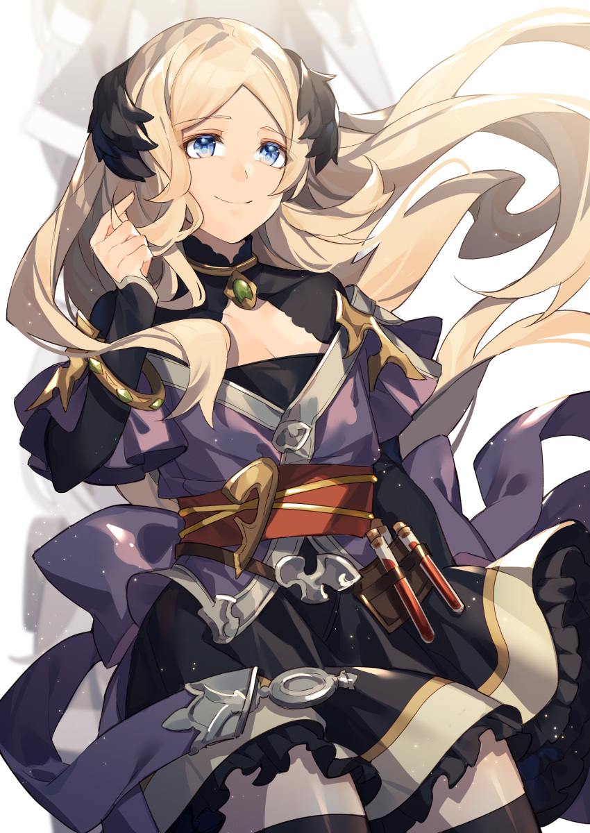 1girl, absurdres, blonde_hair, blue_eyes, dress, granblue_fantasy, highres, hizuki_miya