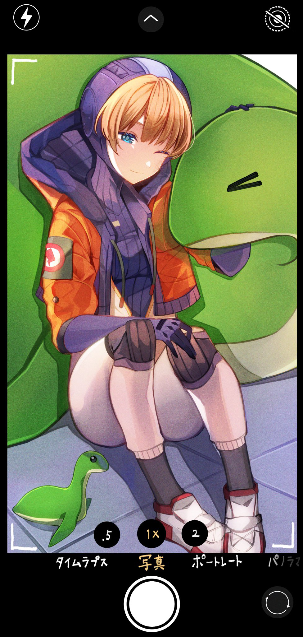 >_<, 1girl, apex_legends, bangs, blonde_hair, blue_bodysuit, blue_eyes, bodysuit