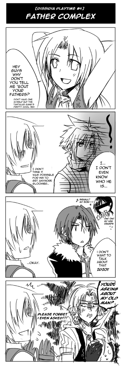 anger_vein, blitzball, censor_bar, censored, cloud_strife, comic, dissidia_final_fantasy, english