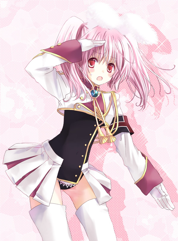 1girl, :o, animal_ears, armband, buttons, chiester45, eyebrows_visible_through_hair, leotard