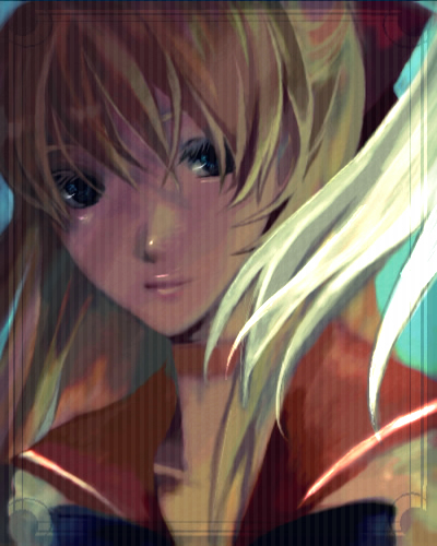 aino_minako, bishoujo_senshi_sailor_moon, blonde_hair, blue_hair, choker, dolcexxx, hair_ribbon, lips