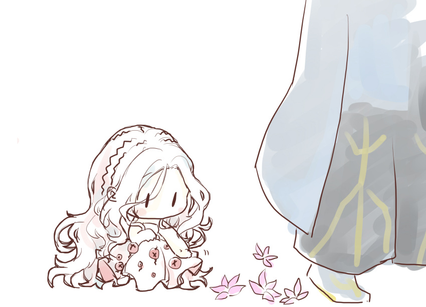 1girl, barbatos_(fate_grand_order), barefoot, demon_pillar_(fate), dress, extra_eyes, eyes, fate/grand_order