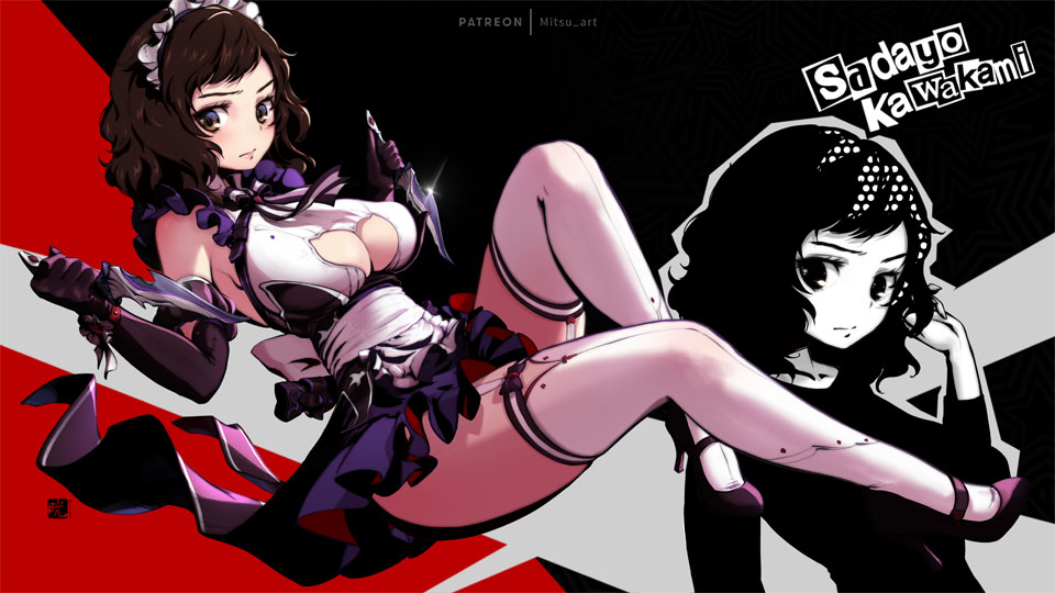 1girl, bangs, bare_shoulders, black_background, black_gloves, black_ribbon, breasts, brown_eyes