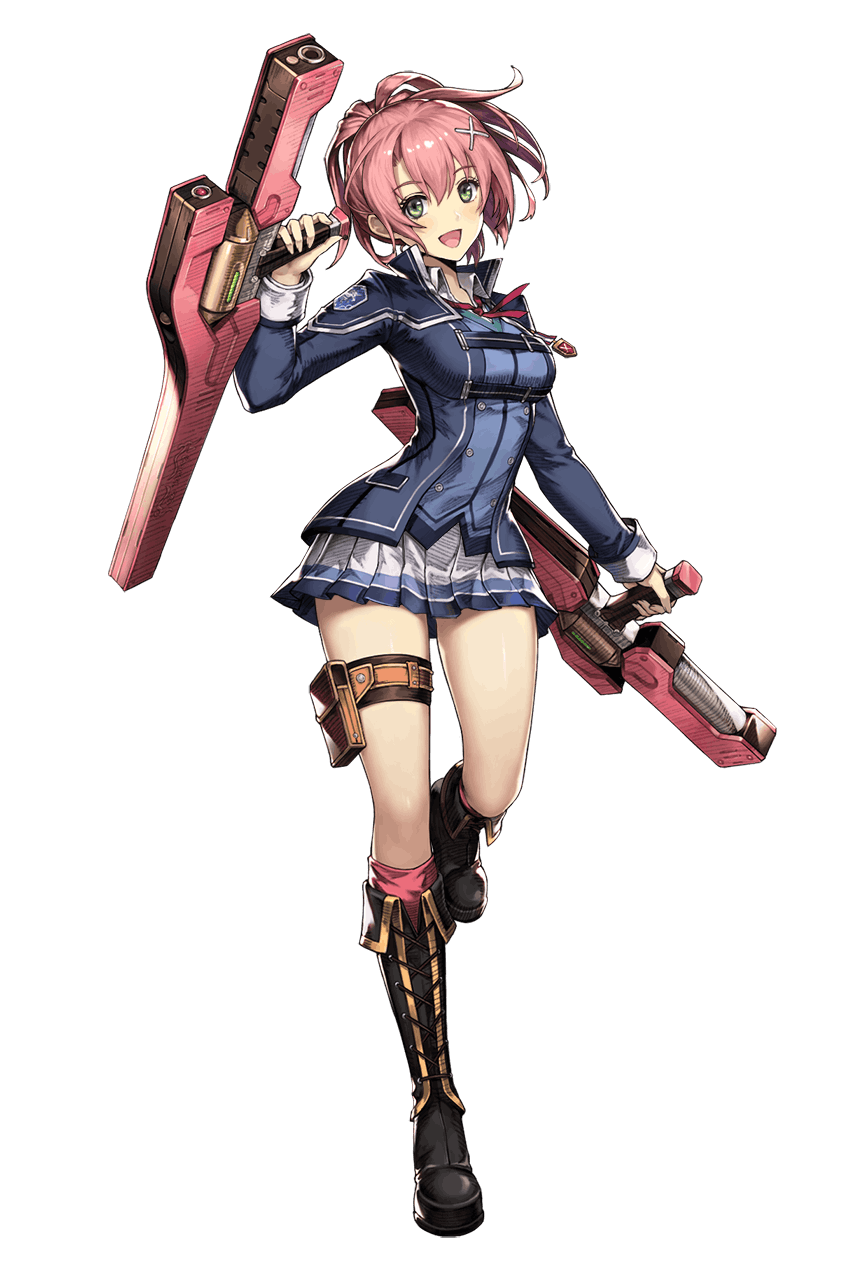 1girl, black_footwear, blue_jacket, blue_vest, boots, breasts, brown_dust, collared_shirt