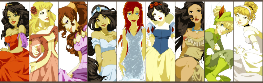 aladdin_(disney), alternate_costume, alternate_form, ariel_(disney), aurora_(disney), cinderella, cinderella_(disney), cinderella_(disney_character)