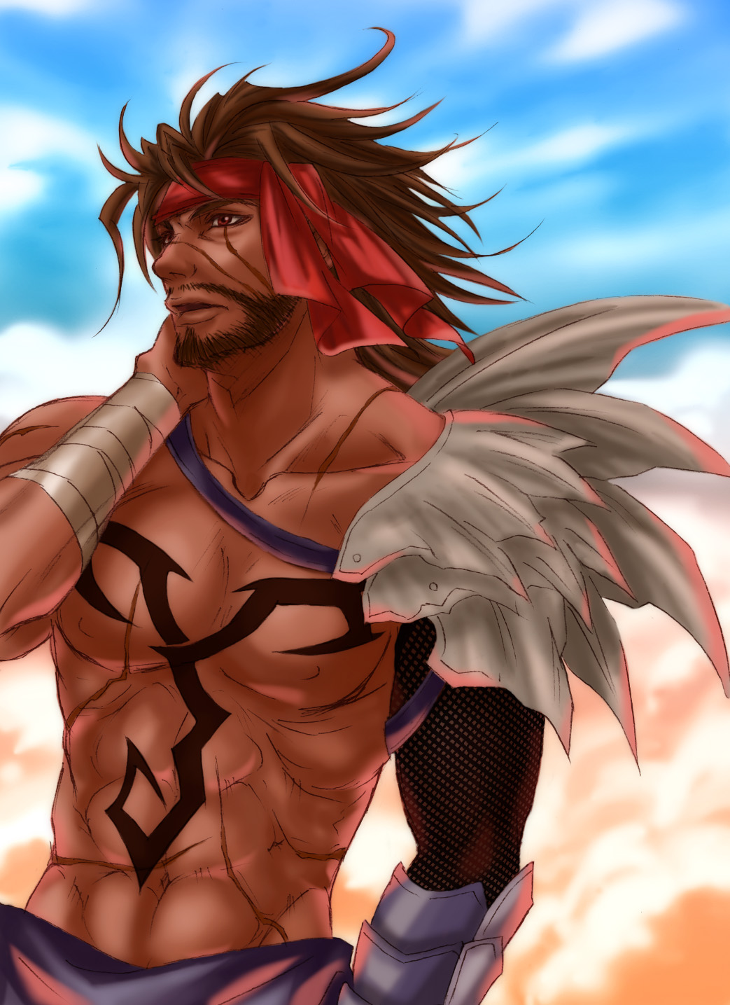 abs, applemac, armor, artist_request, bandage, bandages, bandana, beard