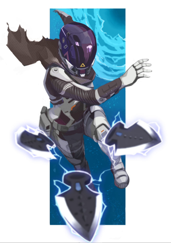 1girl, apex_legends, black_scarf, bodysuit, boots, electricity, floating, helmet