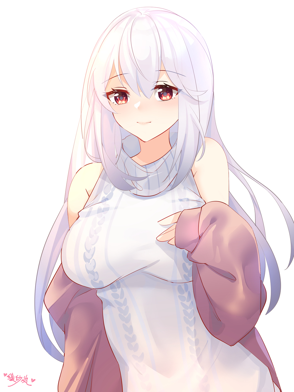 1girl, alternate_costume, arknights, artist_name, bangs, breasts, chinese_commentary, commentary_request
