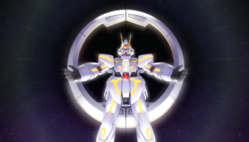 absurdres, blue_eyes, emphasis_lines, gundam, gundam_seed, gundam_seed_c.e._73:_stargazer, gundam_stargazer, highres
