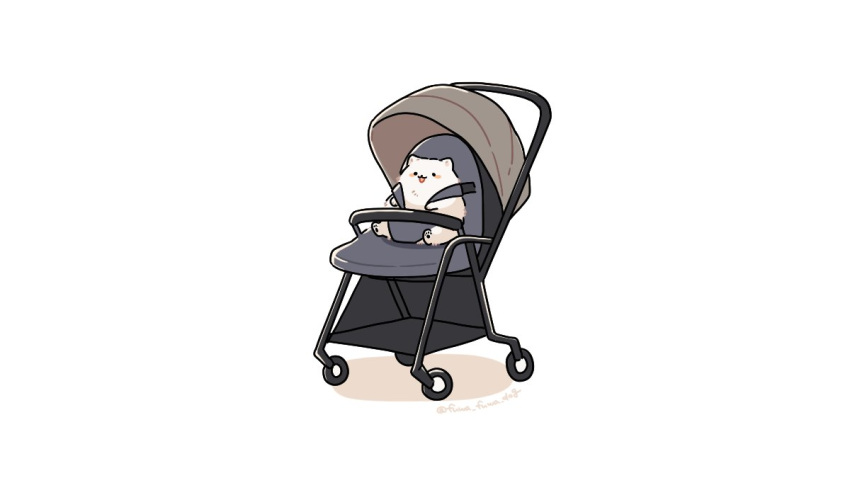 :3, animal, animal_focus, artist_name, black_eyes, blush_stickers, dog, fluffy