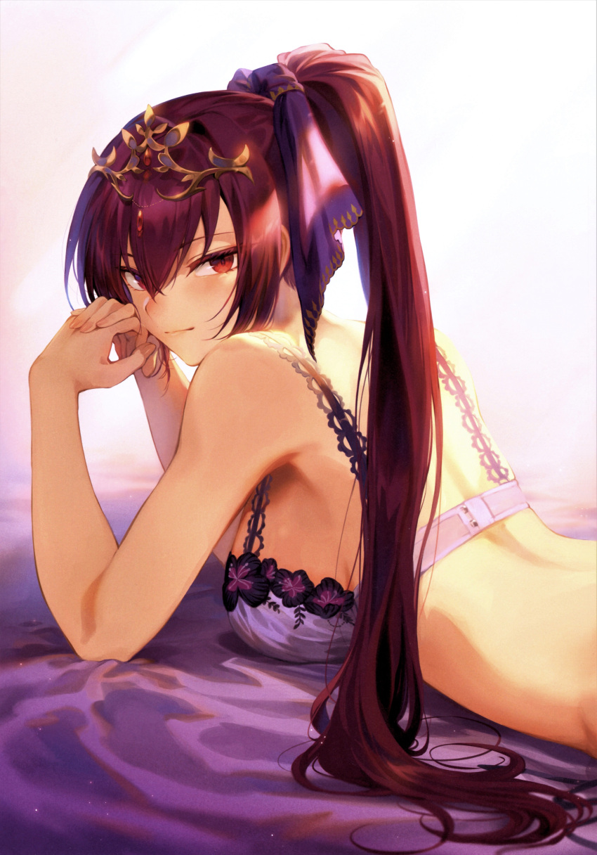 1girl, absurdres, bangs, bare_shoulders, bra, breasts, fate/grand_order, fate_(series)