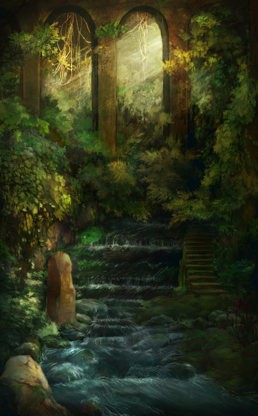 absurdres, bush, highres, landscape, nao1524, nature, no_humans, original
