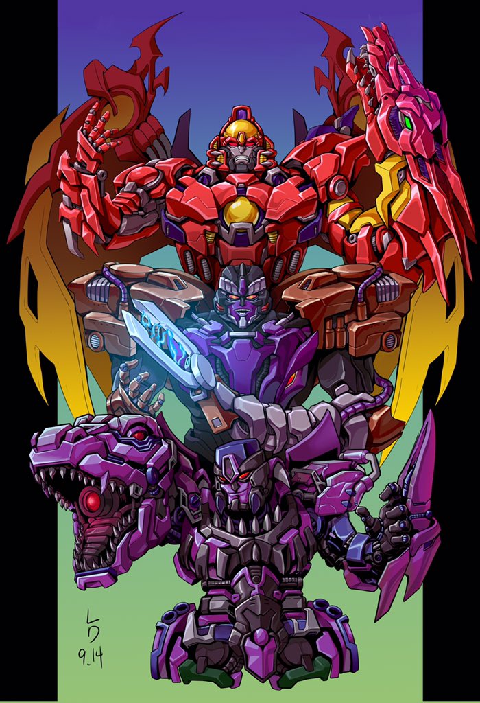 3boys, arm_cannon, beast_machines, beast_wars, blue_eyes, clenched_teeth, ct990413, evolution