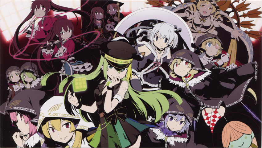 6+girls, absurdres, alina_gray, amane_tsukasa, amane_tsukuyo, azumi_hagumu, azusa_mifuyu, backlighting