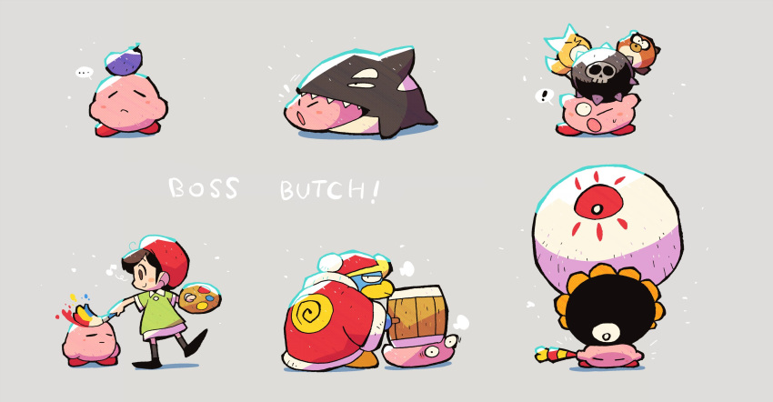 !, ..., acro_(kirby), adeleine, con_(kirby), dark_matter, eggplant, english_text