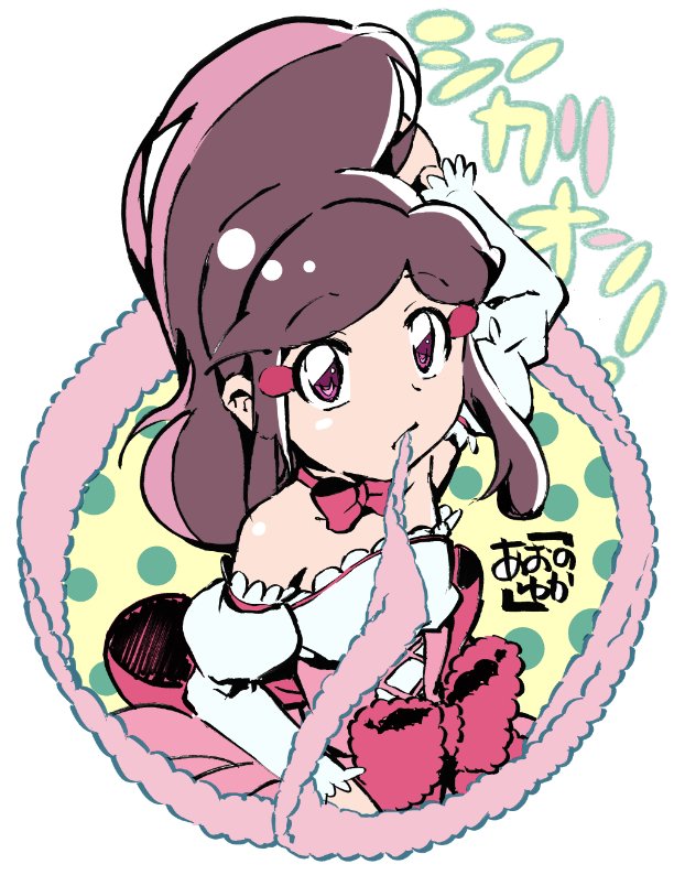 1girl, bangs, bow, bow_choker, collarbone, detached_sleeves, dress, eyebrows_visible_through_hair