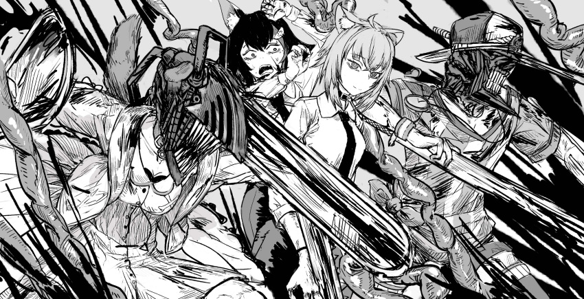 4girls, absurdres, animal_ear_fluff, animal_ears, backwards_hat, baseball_cap, blood, blood_on_face