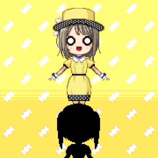 asymmetrical_hair, bare_legs, belt, black_belt, blue_bow, blue_ribbon, blush, bob_cut