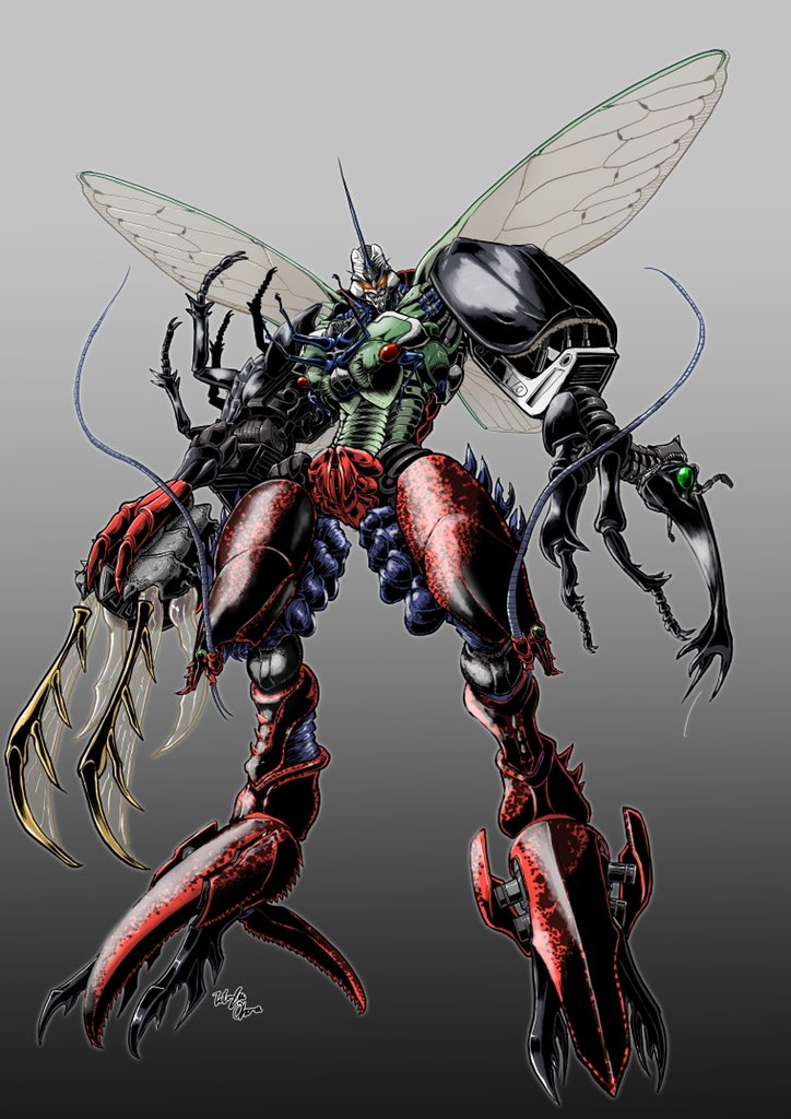 antennae, asymmetrical_armor, asymmetrical_arms, beast_wars, beast_wars_ii, beetle, bug, cicada