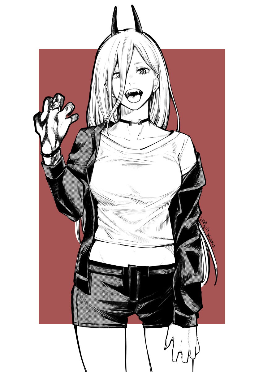 1girl, absurdres, artist_name, bangs, blood, bloody_hands, bracelet, breasts