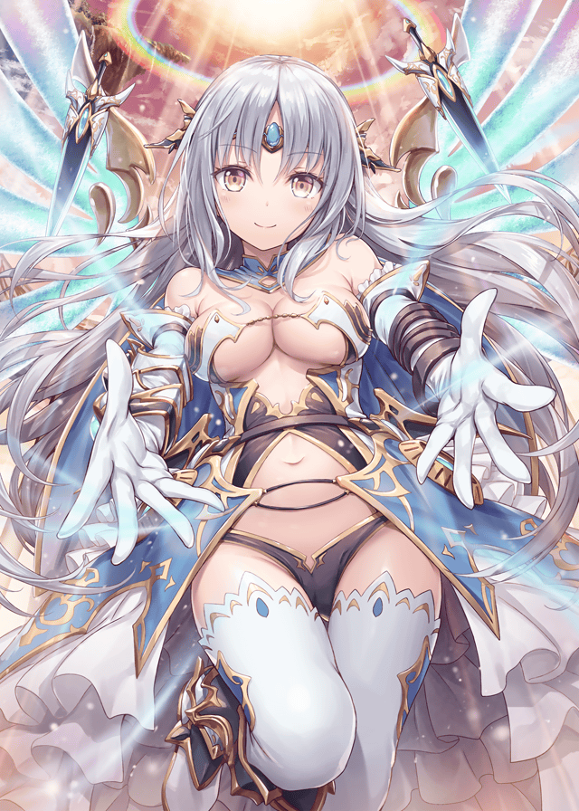 1girl, akkijin, armor, bikini, bikini_armor, breasts, elbow_gloves, gloves