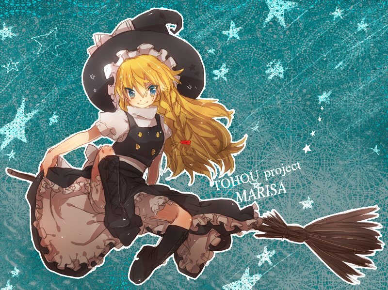 arisuda, bad_id, blonde_hair, blue_eyes, bow, braid, character_name, hat