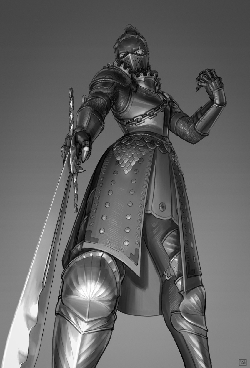 1other, absurdres, arm_guards, armor, breastplate, chainmail, faulds, for_honor