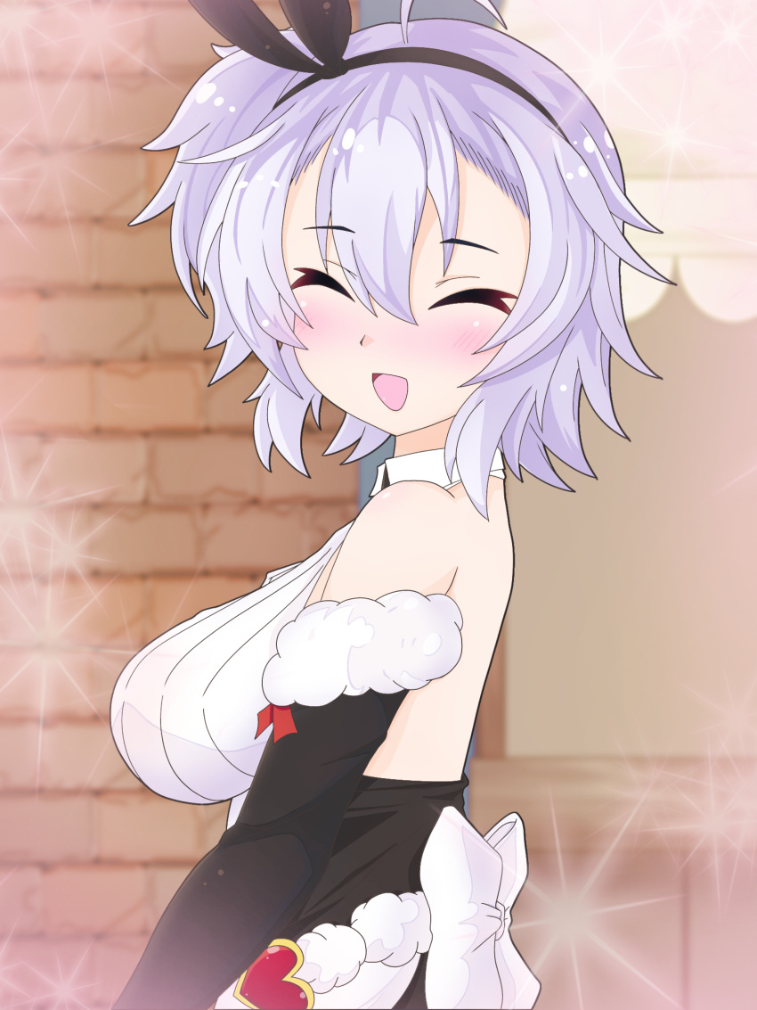 1girl, azur_lane, back_bow, backless_outfit, bare_back, bare_shoulders, black_hairband, bow