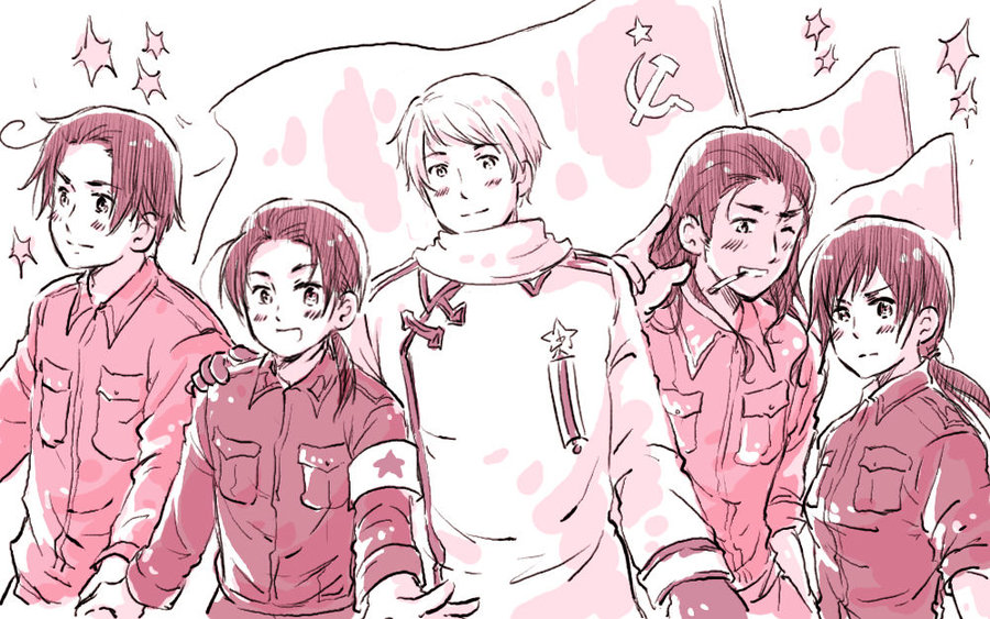 china_(hetalia), communism, cuba_(hetalia), hammer_and_sickle, korea_(hetalia), north_korea_(hetalia), russia_(hetalia), vietnam_(hetalia)