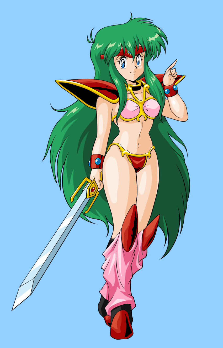 1980s_(style), 1girl, 675_(image_675), absurdres, arm_up, armor, ayanokouji_rem, bikini