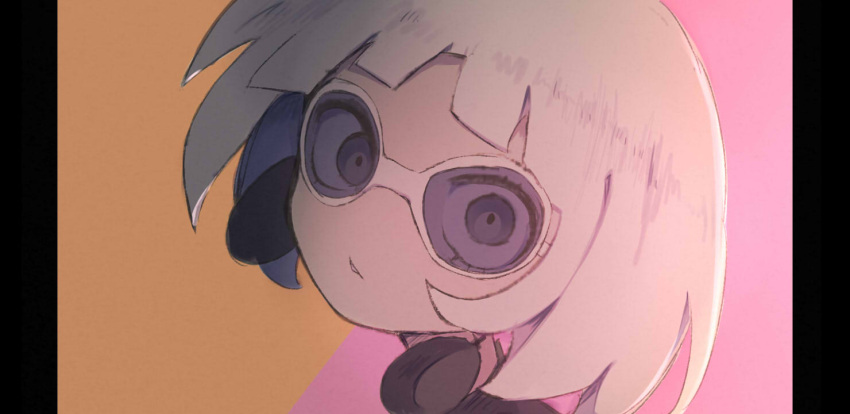 1girl, bangs, ememo, grey_eyes, head_tilt, kannsaete_kuyasiiwa_(zutomayo), looking_at_viewer, no_nose