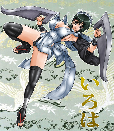 black_hair, iroha, samurai_shodown, samurai_spirits, short_hair, snk