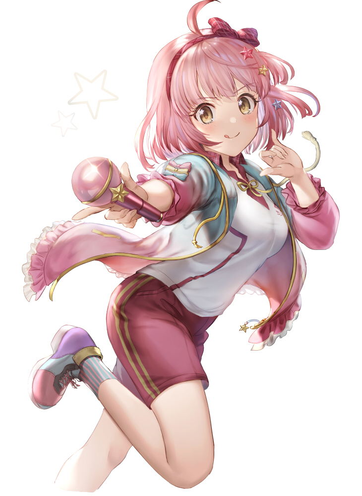 1girl, 77gl, ahoge, bangs, blush, bow, chieru_(princess_connect!), hair_ornament
