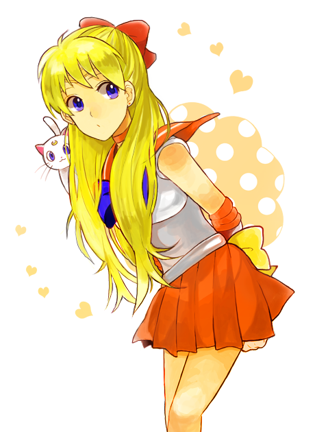 aino_minako, artemis_(sailor_moon), aya_tori, bishoujo_senshi_sailor_moon, blonde_hair, blue_eyes, bow, cat