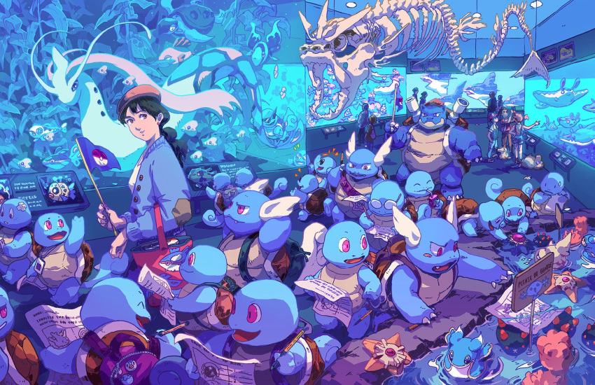 aquarium, ash_ketchum, backpack, bag, blastoise, brock_(pokemon), bryce_kho, flag