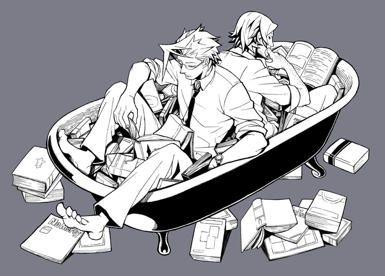 bantrain, bathtub, book, capcom, charlie, gambit, male, marvel, togatsuko, x-men