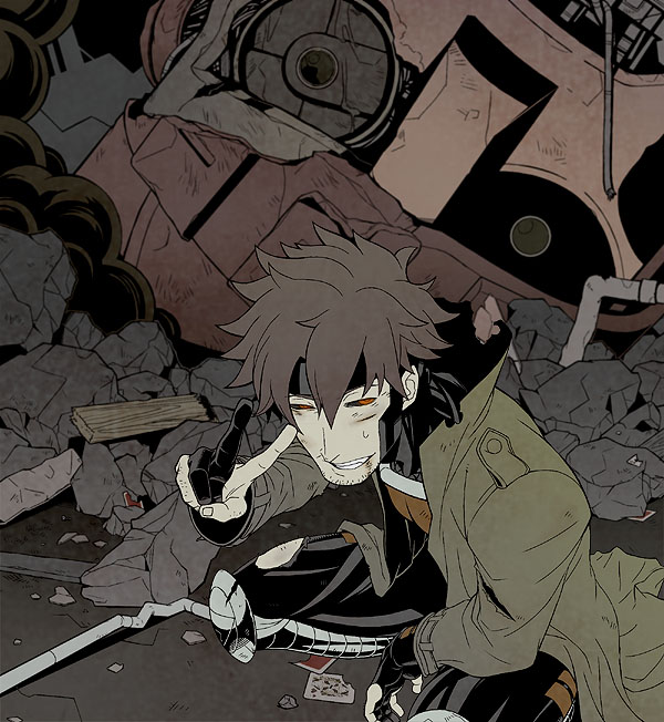 bantrain, gambit, male, marvel, red_eyes, solo, stubble, togatsuko