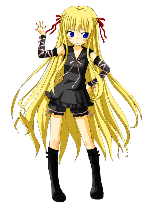blue_eyes, detached_sleeves, evangeline_a_k_mcdowell, frills, kiiro, long_hair, mahou_sensei_negima, mahou_sensei_negima!