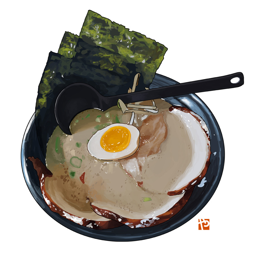 bean_sprout, bowl, egg, food, food_focus, garnish, halfboiled_egg, meat