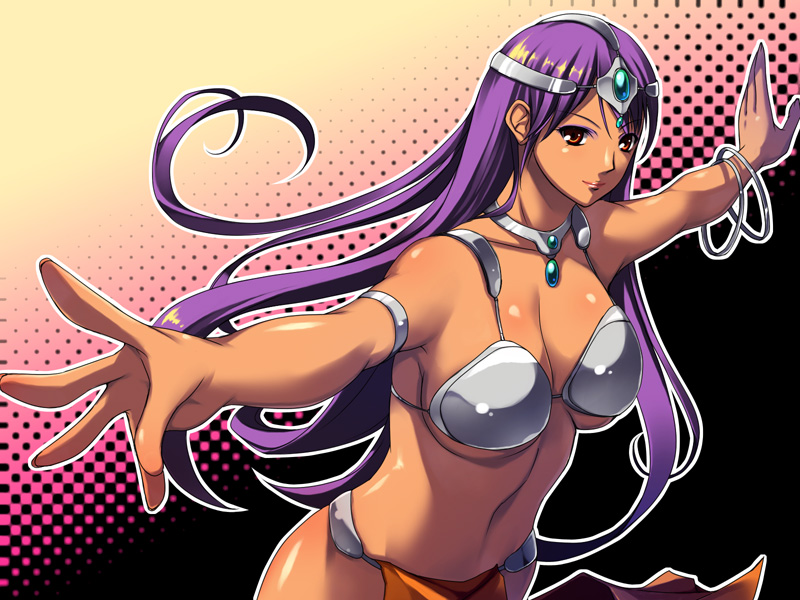 armor, bikini_armor, bikini_top, bracelet, braclet, breasts, choker, circlet