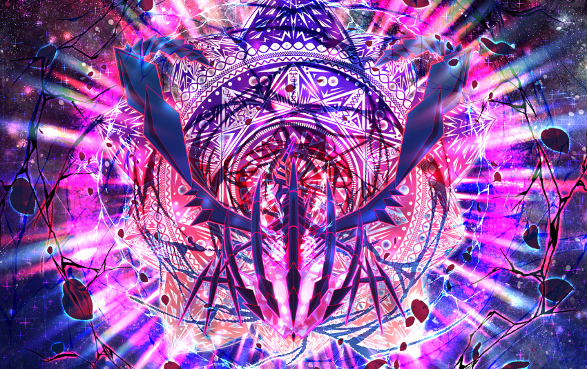 absurdres, colorful, commentary, electricity, eternatus, eternatus_(normal), full_body, gen_8_pokemon