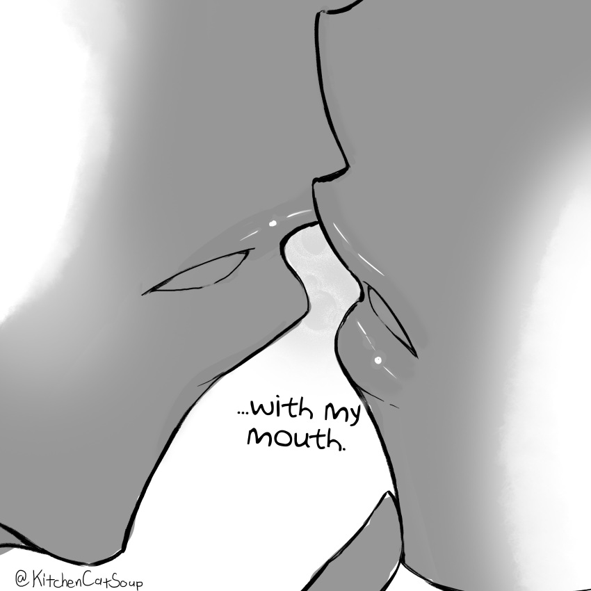 2girls, absurdres, fingers_to_chin, ganyu_(genshin_impact), genshin_impact, greyscale, highres, incoming_kiss
