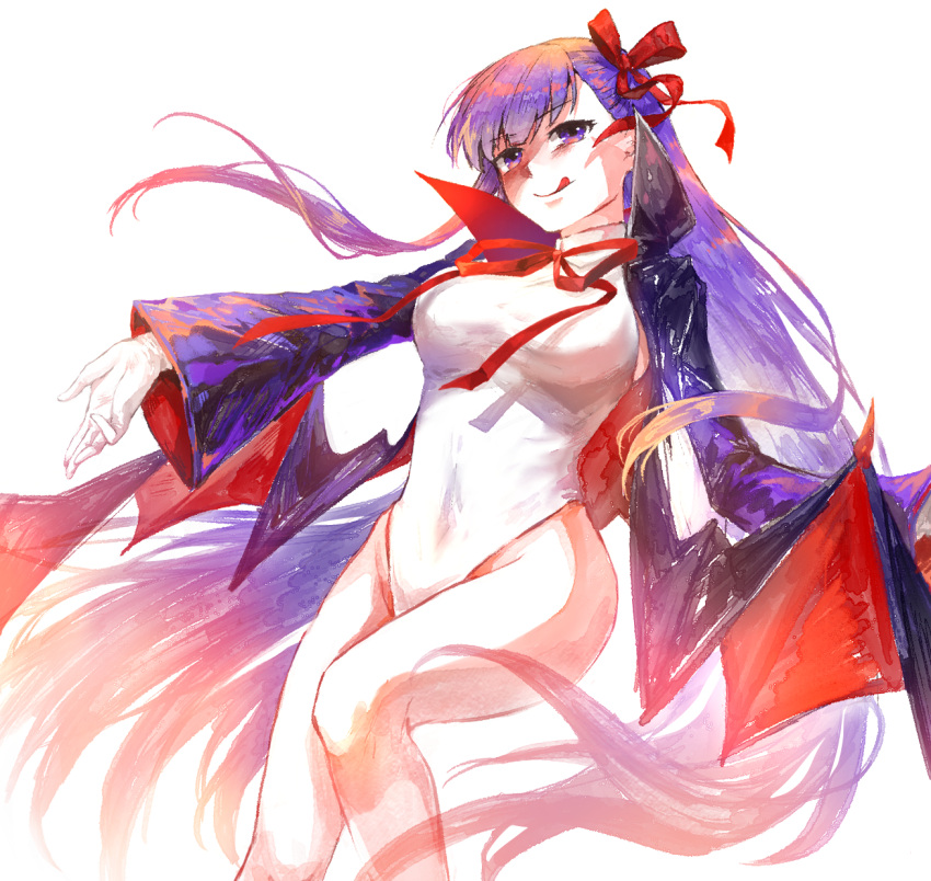 1girl, bb_(fate)_(all), bb_(swimsuit_mooncancer)_(fate), black_coat, breasts, coat, commentary_request, fate/grand_order